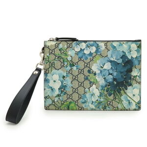 Gucci GG Blooms Supreme Floral Flower Khaki Green beige blue